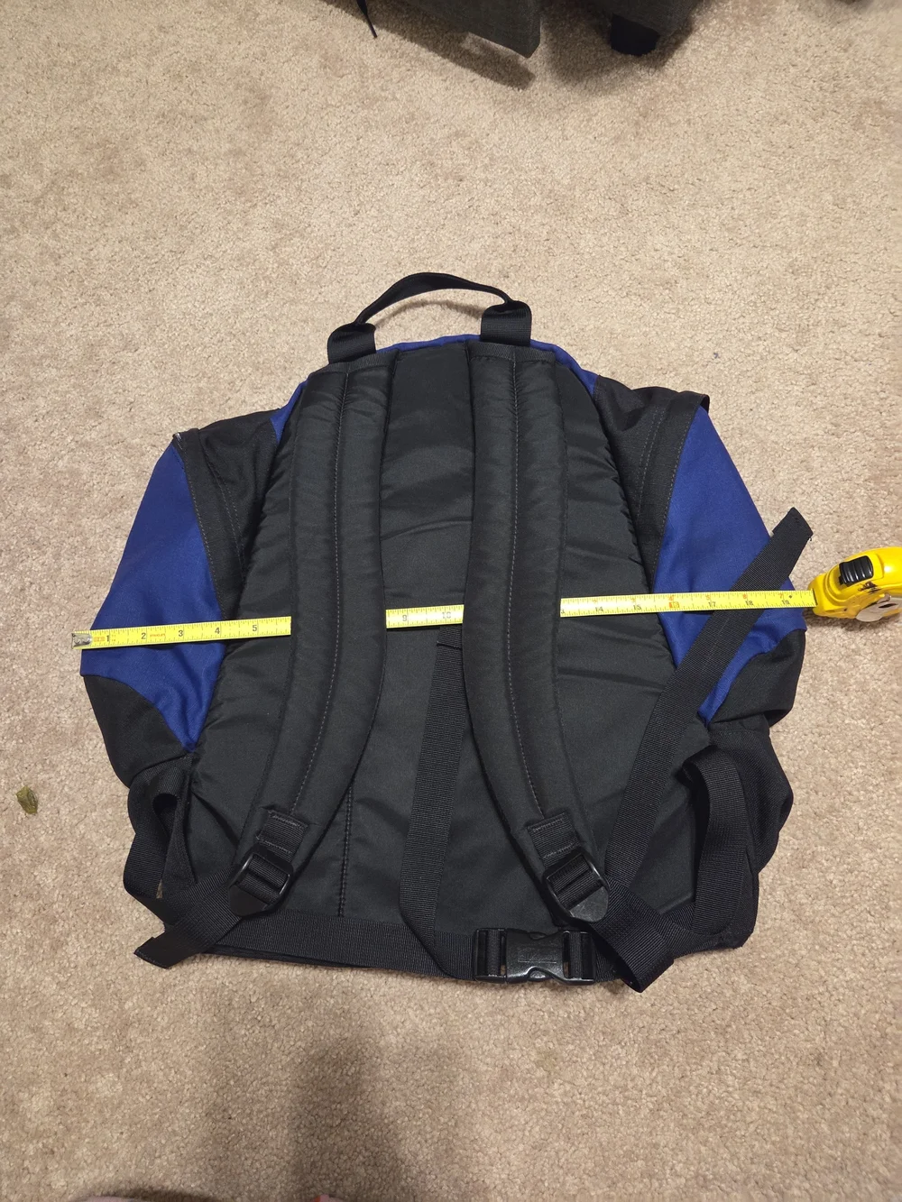 The North Face Tuolumne Backpack Blue & Black Outdoor School Travel Pack